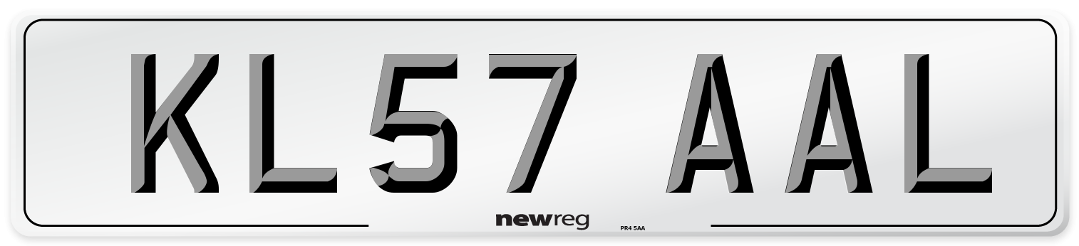 KL57 AAL Number Plate from New Reg